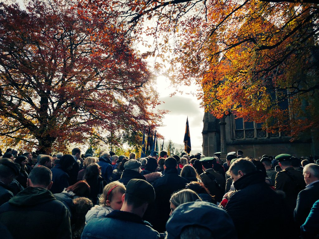FireBuckingham's tweet photo. Well done to the representatives from @Bucksfire and @TVP_Aylesbury today, laying wreaths for their respective organisations. Great turn out as usual Buckingham #lestweforget #RemembranceSunday #buckingham #nationalpride https://t.co/KXMdenFiKi