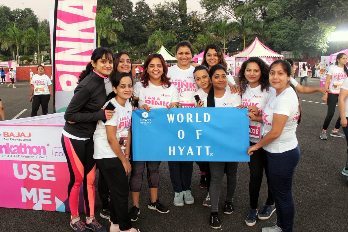 HyattRegencyPNQ's tweet photo. Pinkathon Pune 2019! What a fantastic start to the day. Proud to be a part of this tremendous effort in empowering women.
#Pinkathon2019 #pinkathoninida #worldofhyatt #teamhrp #hyattregencypune https://t.co/IO5NXjRQmn