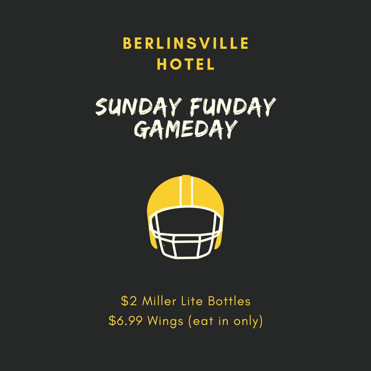berlinsville's tweet image. Open 11am #wings #gameday #daydrinking #millerlite #eatout #lunch #dinner