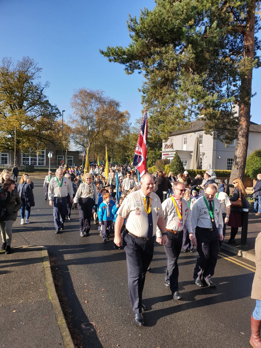 Great to see Banstead District Scouts represented at Banstead's parade today. Other groups were with their local communities.