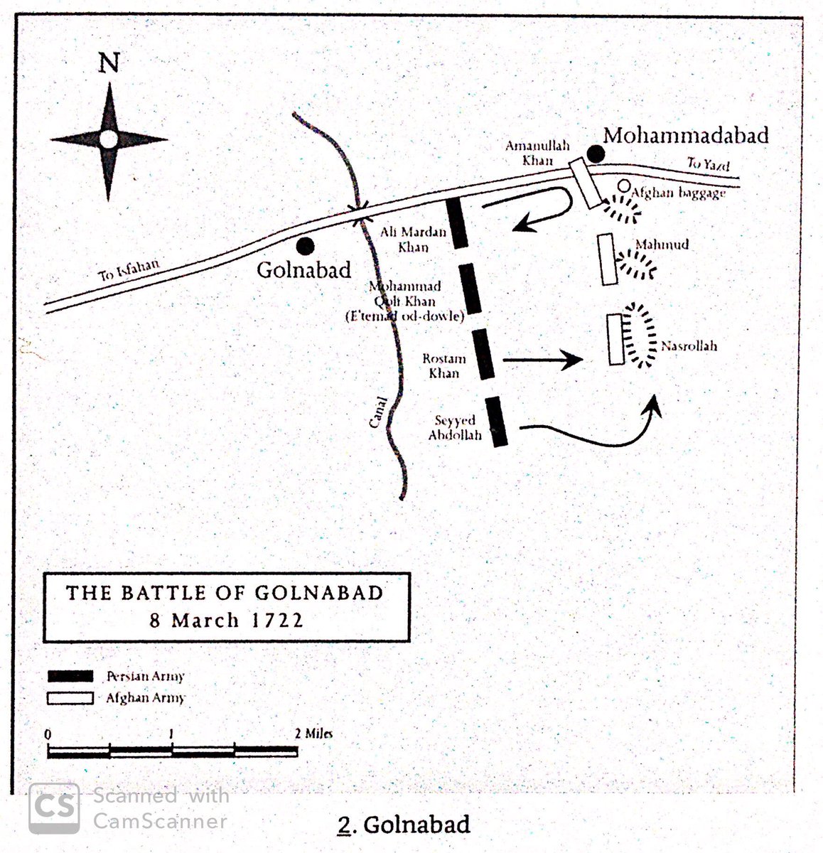 Seeing Iran vulnerable, the Afghans invaded. In 1722, they defeated the Safavids at Golnabad, in part due to their small cailbre camel artillery. Heavier artillery was impractical in the region due to a lack of roads & mountainous terrain.