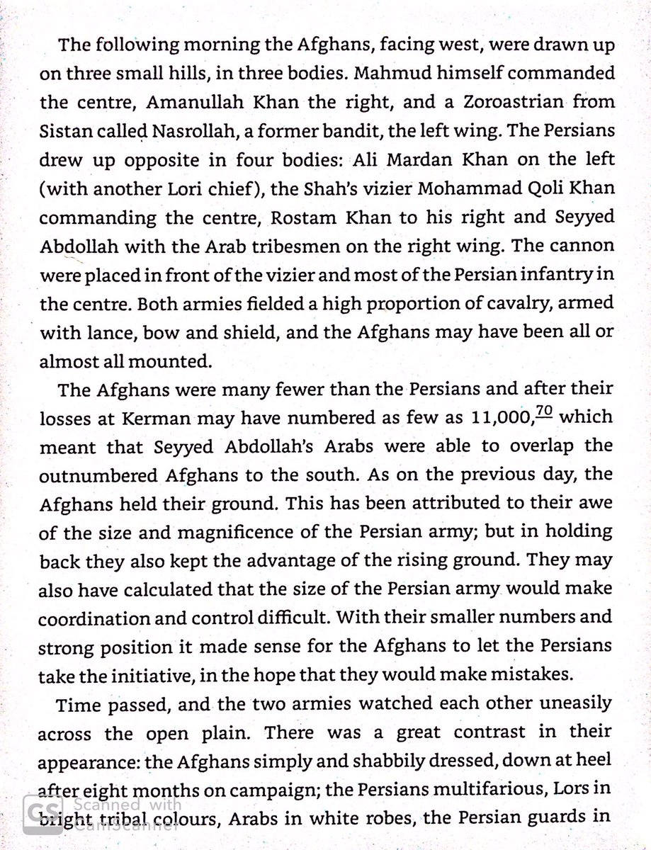 Seeing Iran vulnerable, the Afghans invaded. In 1722, they defeated the Safavids at Golnabad, in part due to their small cailbre camel artillery. Heavier artillery was impractical in the region due to a lack of roads & mountainous terrain.