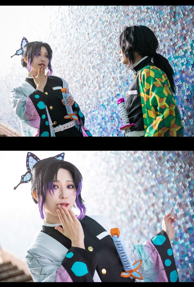 蝶華 鬼滅の刃 そんなんだから皆に嫌われるんですよ 俺は嫌われてない 冨岡義勇 Motuちゃん 胡蝶しのぶ 蝶華 Photo キャベじろうさん