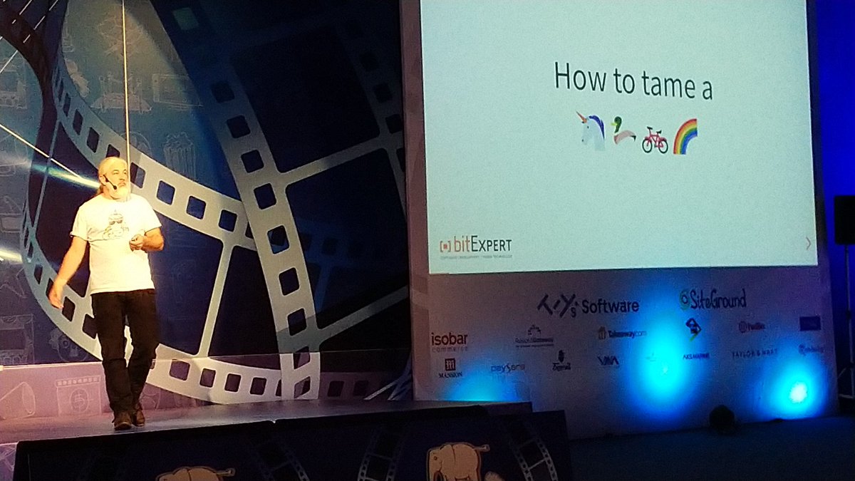 iansltx's tweet image. Time to tame some 🦄s ✨✨✨ with @heiglandreas #bgphp19