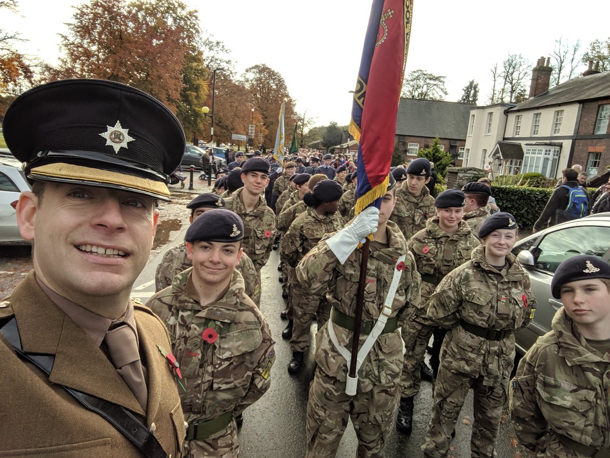 Very lucky with the weather; beautiful Autumn morning for today's parades. @harpenden_acf <a href="/BedsHertsACF/">Beds&HertsACF</a>