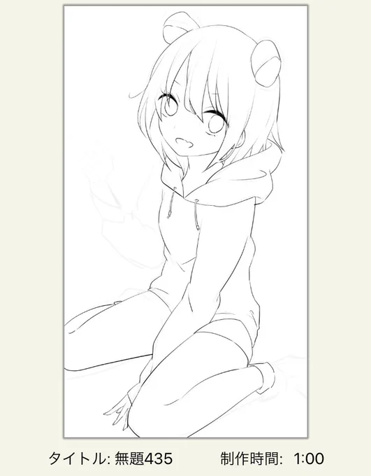 ワンドロしようとした結果。
線画途中でおわっ( ˘ω˘ )zzz 