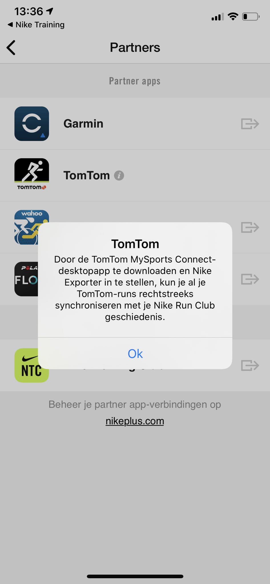 nike  exporter tomtom