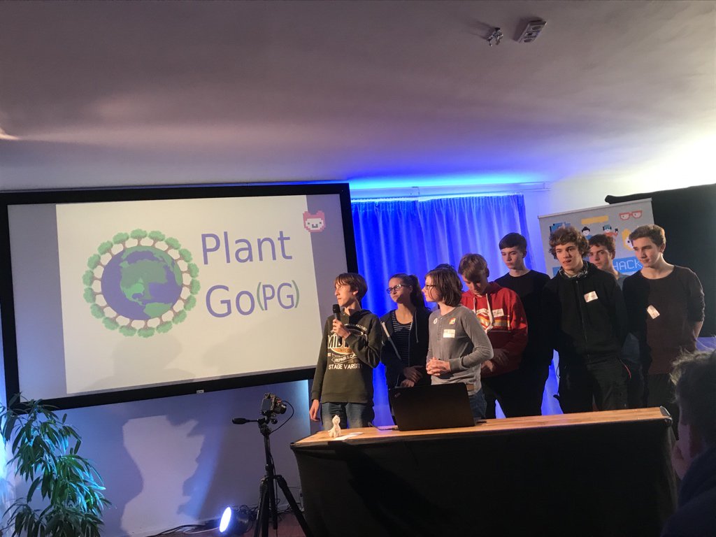 Gruppe beim Präsentieren