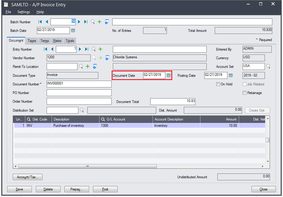 greytrix's tweet photo. Learn the important difference between Document date and Posting date in AP invoice entry | Sage 300. Read more: https://t.co/Bn7JcW54ME 
#APInvoice #Invoice #Document #Journal #Transaction #GeneralLedger #AccountPayable #Sage300 https://t.co/WYR28fLvaI