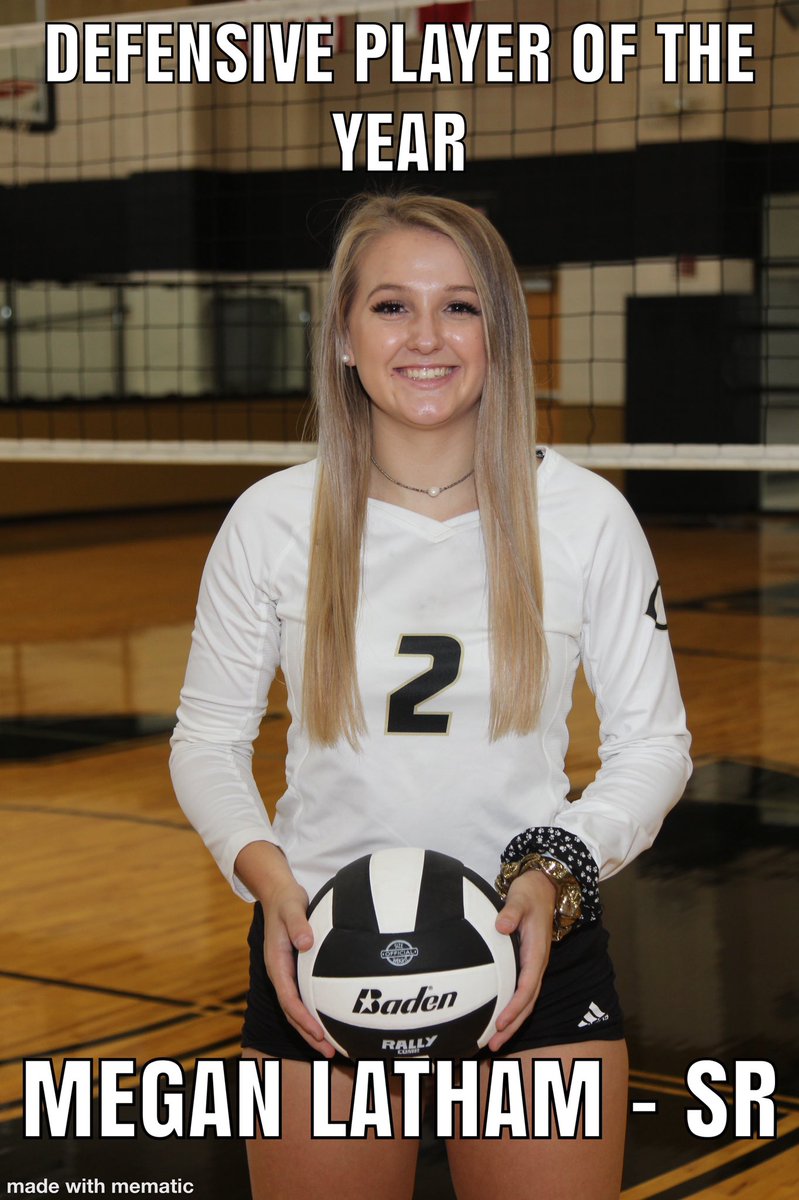 lkcarr's tweet photo. Congratulations to @meganlatham_ for being selected as the District 5-AAA Defensive Player of the Year! https://t.co/KzLC3EmRz9