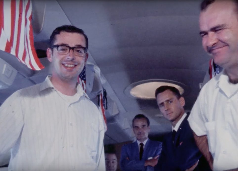 AstroMCollins's tweet photo. I would like to thank the various State Department and NASA people who kept us on track on the world tour. The plane became a second home; sight of some much-needed down time, inside jokes, and general camaraderie. Only possible by being away from the public eye. #GiantstepTour https://t.co/J4Gi5GRjxS
