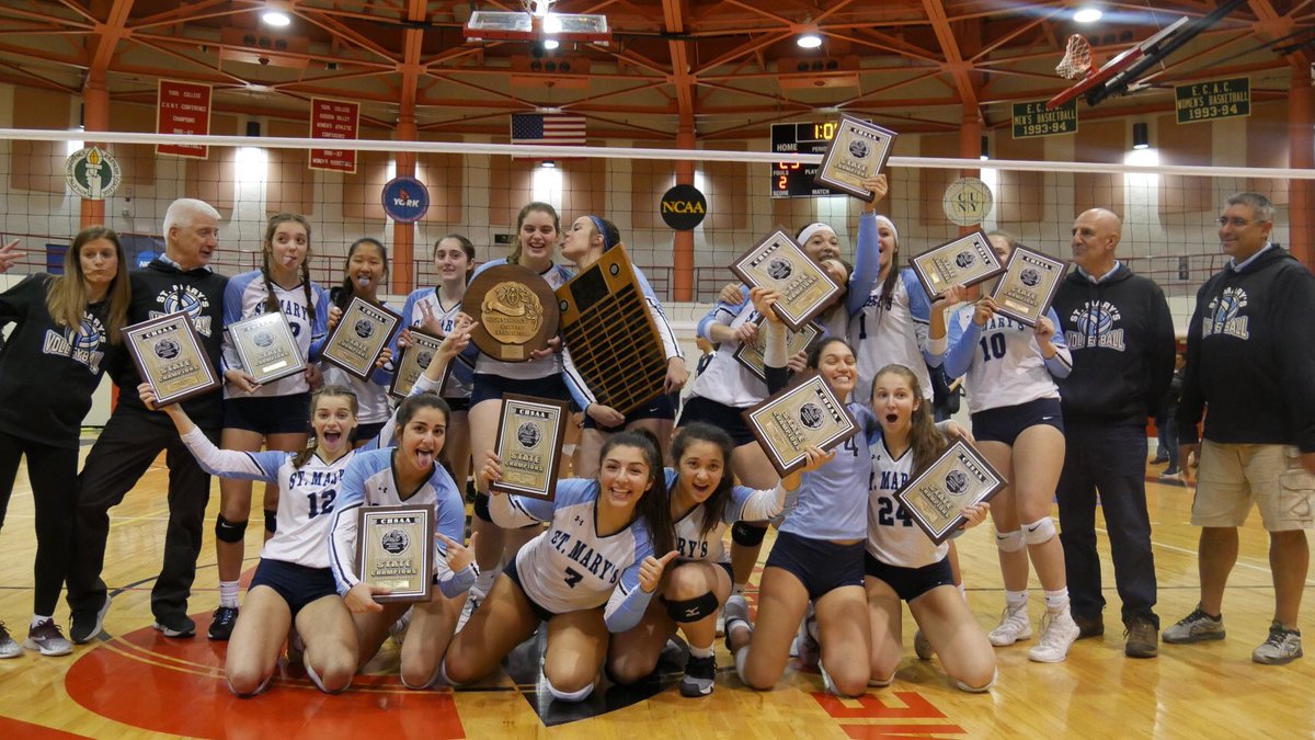 stmaryslancers's tweet photo. State. Champs. @smhvolleyball is bringing home some hardware on Monday... for the 17th time 🥇🏆 https://t.co/FgdftiwM7f