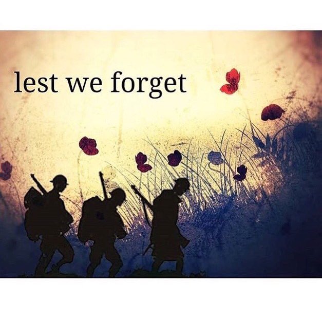 They shall grow not old, as we that are left grow old:
Age shall not weary them, nor the years condemn.
At the going down of the sun and in the morning
We will remember them.