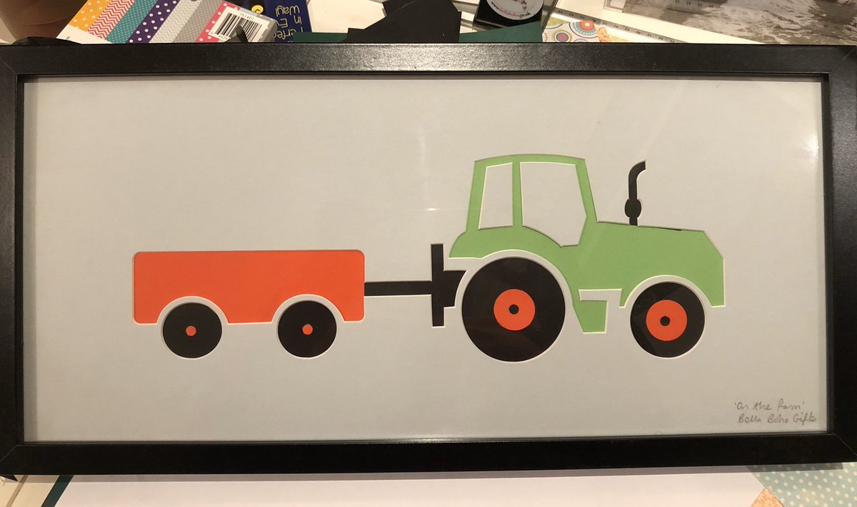 BellaBoho's tweet photo. The final (and favourite) creation from today’s Christmas market prep. ‘On the farm’ is perfect for any tractor obsessed farmers in the making and was great fun to make 🚜 #tractor #tractorandtrailer #farmyard #farmhousedecor #tractorlover #wannabefarmer #youngfarmers https://t.co/f5me007tuc