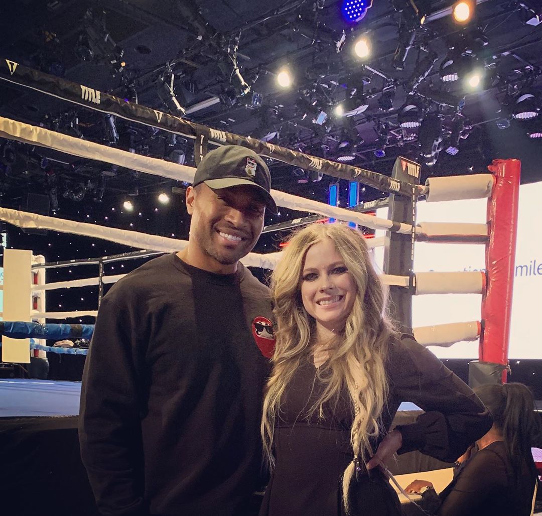 'davidtysonlee' via Instagram: 'Rocked out for a great cause @avrillavigne @operationsmile #fightnight #behindthesmiles'