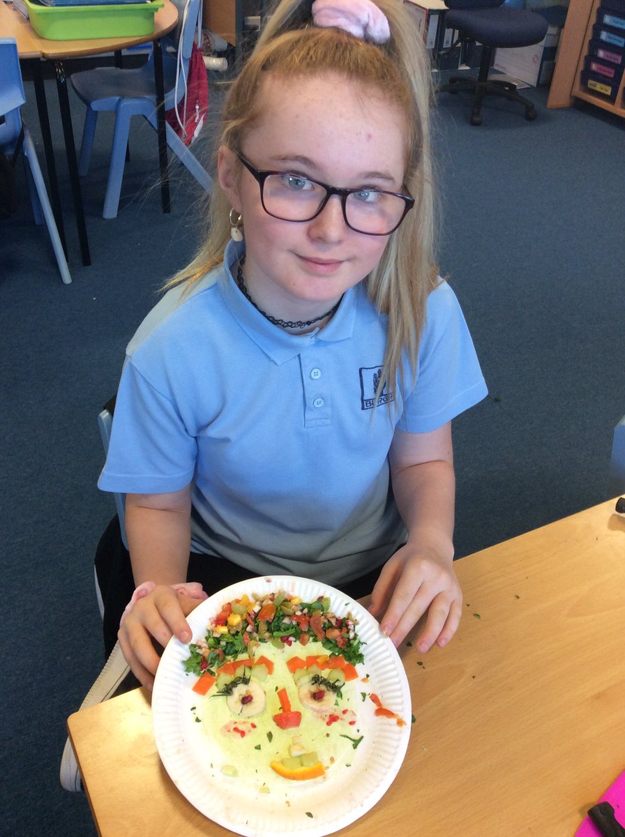 BurghPrimary's tweet photo. P7 have been learning about the work of artist Giuseppe Archimboldo, who used fruit and vegetables to create portraits and faces #FruitFaces #art #GiuseppeArchimboldo #TeamBurgh https://t.co/IcUIz33C3M