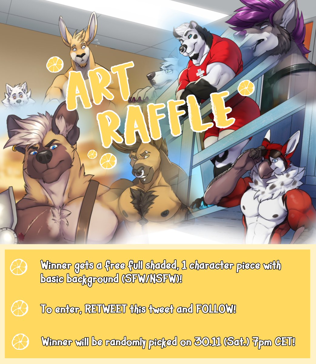 🍋🦘10K FOLLOWERS ART RAFFLE 🦘🍋

🍋 FREE art giveaway!
🍋 RT and FOLLOW to enter!
🍋 Ends on 30th of November!
🍋 Winner will be picked randomly!

Thank you everyone for your support! x]
#Artraffle