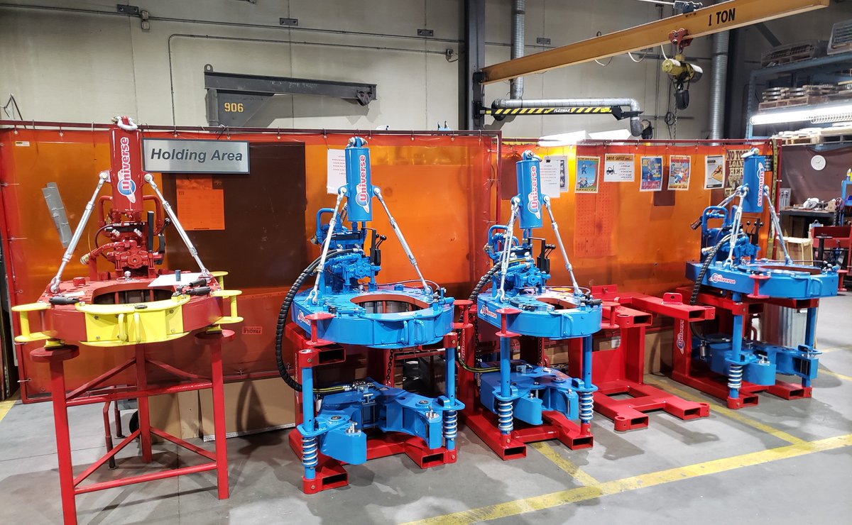 umcorpcanada's tweet photo. SOLD! Universe Power Tong equipment almost ready for delivery... #powertong #makeuppipe #breakoutcasing #universemachine https://t.co/cQfESuO8Xc