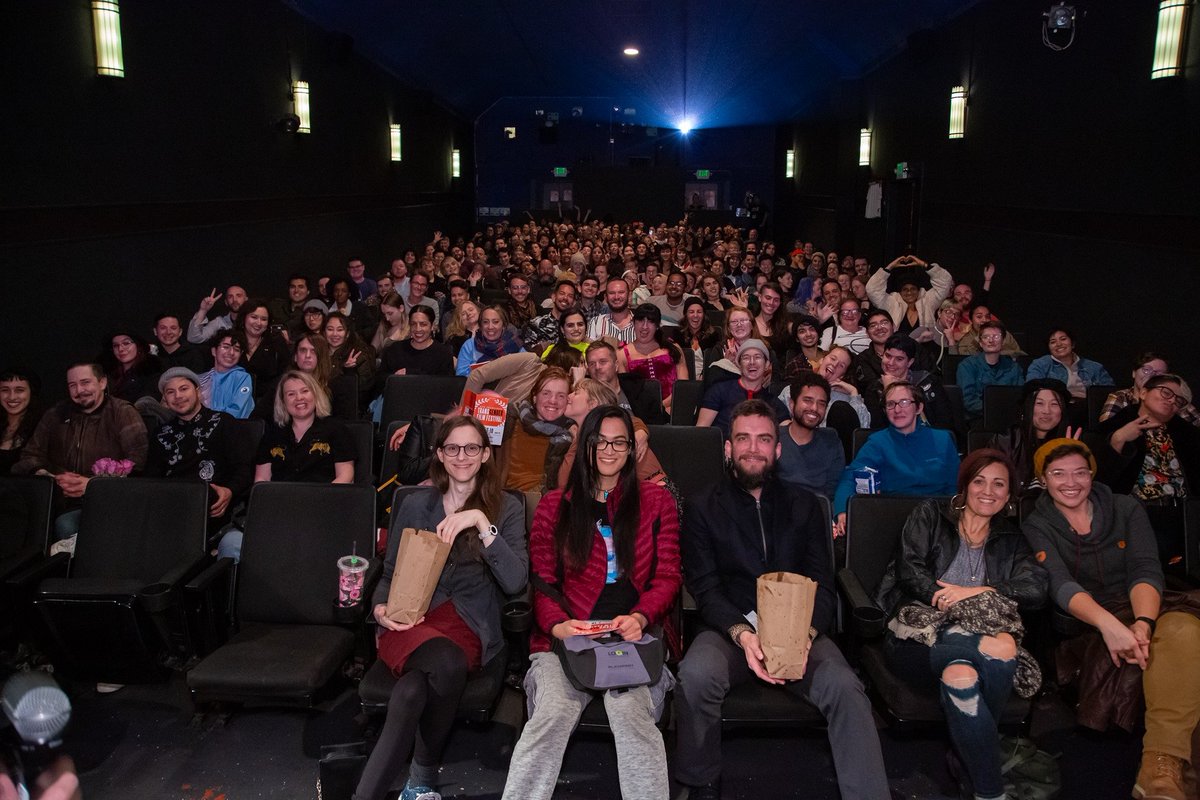 SFTransFilmFest's tweet photo. Another spectacular night of trans and gender-nonbinary film at #SFTFF2019! Thanks to everyone who came out!

See you tonight for our closing night screenings!

📸 @gwenniecakes 

#TransAwarenessMonth #transbrilliance #transisbeautiful https://t.co/ABCw0h80wr