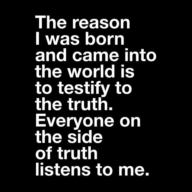 come2connect's tweet photo. JESUS #john18:37 #john #listen #kingoftruth https://t.co/9PgaESytO7