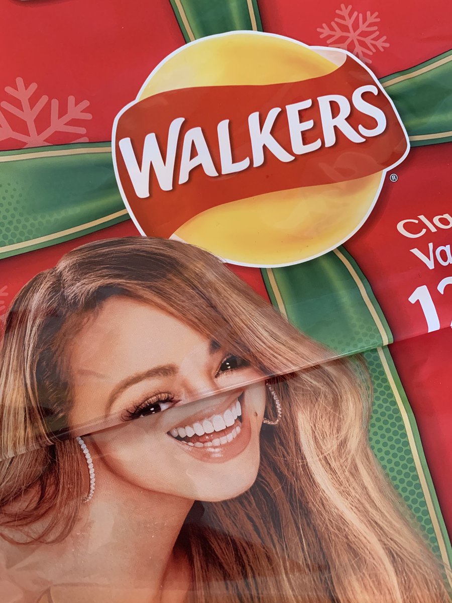 Loving the new Walkers / <a href="/MariahCarey/">Mariah Carey</a> promo. She’s looking good for an old gal!

#walkerscrisps #mariah