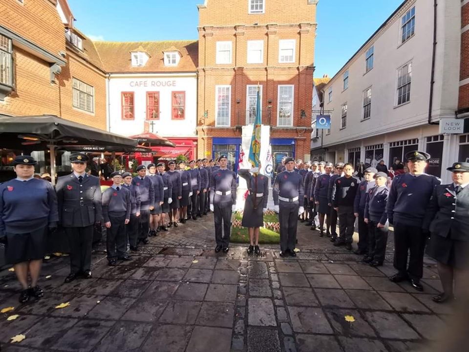 312AirCadets's tweet photo. Today we joined the people of Canterbury, Veterans, Cadet and serving Forces to remember those who gave their tomorrows for our today. Thank you all and we will never forget ❤️ #remembrance #canterbury #lestweforget https://t.co/vXQCtPb31b