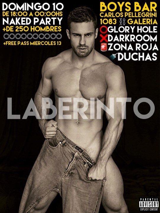 🔥HOY DOMINGO 10 DE NOVIEMBRE🔥 DE 18:00 A 00:00HS 💦 NAKED❌PARTY ➕DE 250 HOMBRES ➕ D.A.R.K.R.O.O.M 100% NUDISTA ➕ GLORY HOLE ⭕️ ➕ LABERINTO ♾ ➕ CUARTO ROJO🚨 ➕ DUCHAS ➕➕➕ FREEPASS MIERCOLES 13 😜 ⚜BOYSBAR⚜ CARLOS PELLEGRINI 1083 ⛓GALERIA⛓  #RevientaBuenosAires🇦🇷