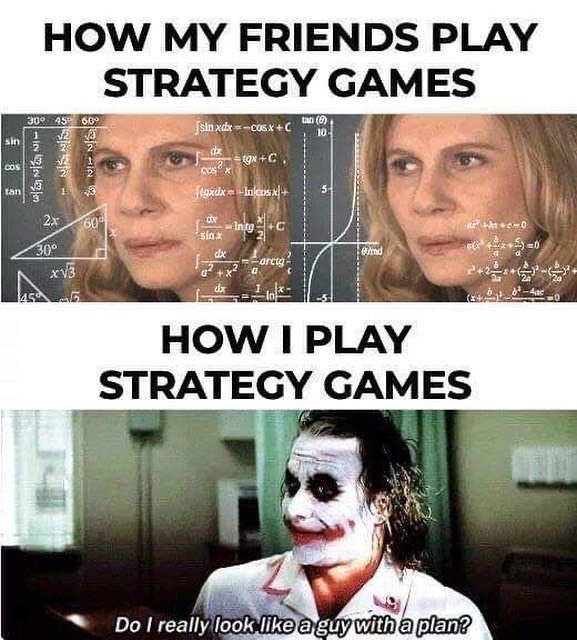 L is usually Strategic, to the point where she’ll read up on things, whilst I just run around hoping for the best 😂🤷‍♀️
.
.
.
#hopingforthebest #gaminglife #gaminglifestyle #gamergirls #gamerfriends #gaming🎮 #strategygames #joker #ps_over_bs ift.tt/2X7HskI