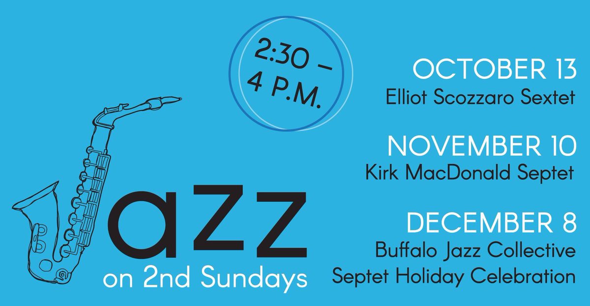 BuffJazzCollect's tweet image. Join us today for Jazz on 2nd Sundays @BuffaloHistory with Kirk MacDonald! MacDonald has brought burning original compositions over from Toronto to enjoy. Backed by the Buffalo Jazz Collective Septet, it’ll be a show you don’t want to miss.
