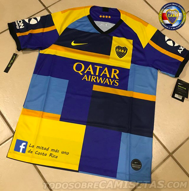 Mash-up histórico: la nueva y controvertida camiseta de Boca la que Nike del club