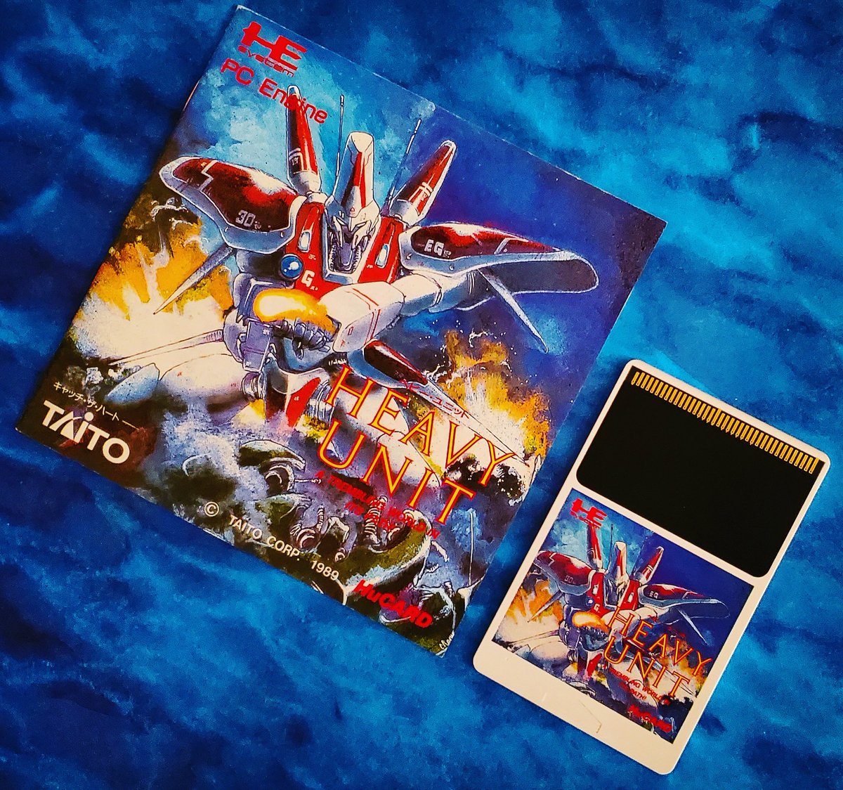 GamersReck's tweet photo. Got my first PC Engine game in the mail yesterday and loooook at that cover art!!! The game itself is a lot like Gradius only your ship can get a power up to transform into a mech!
-
-
#heavyunit #pcengine #pce #hudsonsoft #nec #videogames #gaming #gamer #retro #retrogaming https://t.co/fb9yqX0wS1