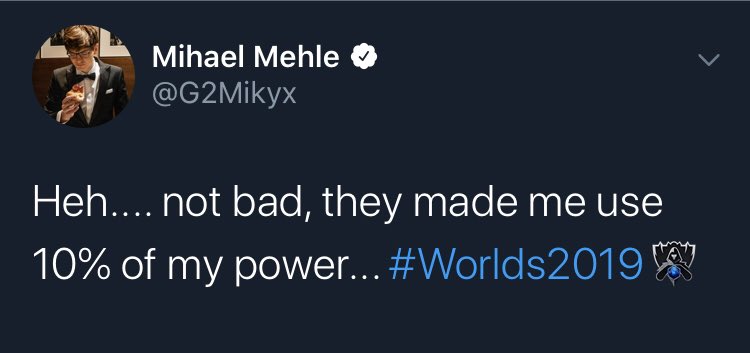 officialBatmand's tweet photo. Can you stop troll and use 100% already..? #Worlds2019 @G2Mikyx #G2WIN https://t.co/dioV6Mj6lf