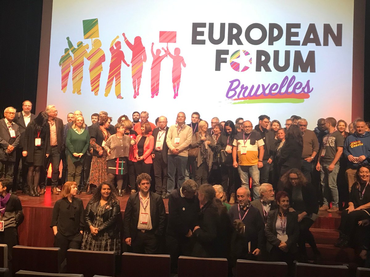 SYRIZAEP's tweet photo. The #BEF19 is officially over! #SYRIZA supported the event and participated in the organisation and in most of the panels with several comrades that came over to #Brussels. 
It was decided to transform the Forum into a permanent institution of dialogue and joint action 
#SYRIZAEP https://t.co/xavR5BD011