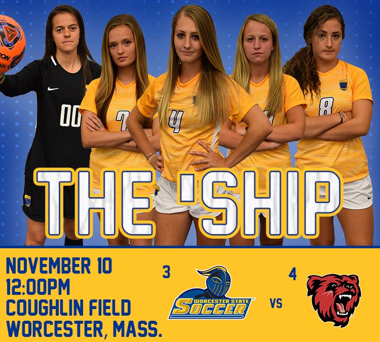 WSULancers's tweet photo. GAME DAY: Women’s soccer looks to make it two Worcester State championships in as many days as they host Bridgewater State in the MASCAC Final! Go Lancers! #WooWSOC https://t.co/bWqZ2hXoAR