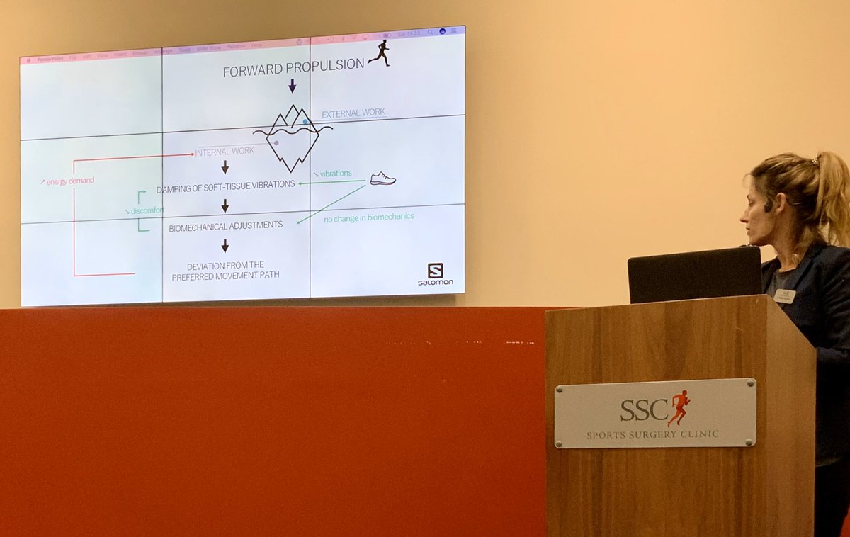jb_morin's tweet photo. Cool talk by @GiandoliniM from @SalomonSports showing how to reduce vibration & improve comfort in long distance 🏃🏃♀️ using muscle tuning, compression or shoes
⚠️ response to footwear 👟🥾highly variable among individuals, no universal recipe
Proud PhD supervisor 😊
#SSCrun2019 https://t.co/fypPi1e2br