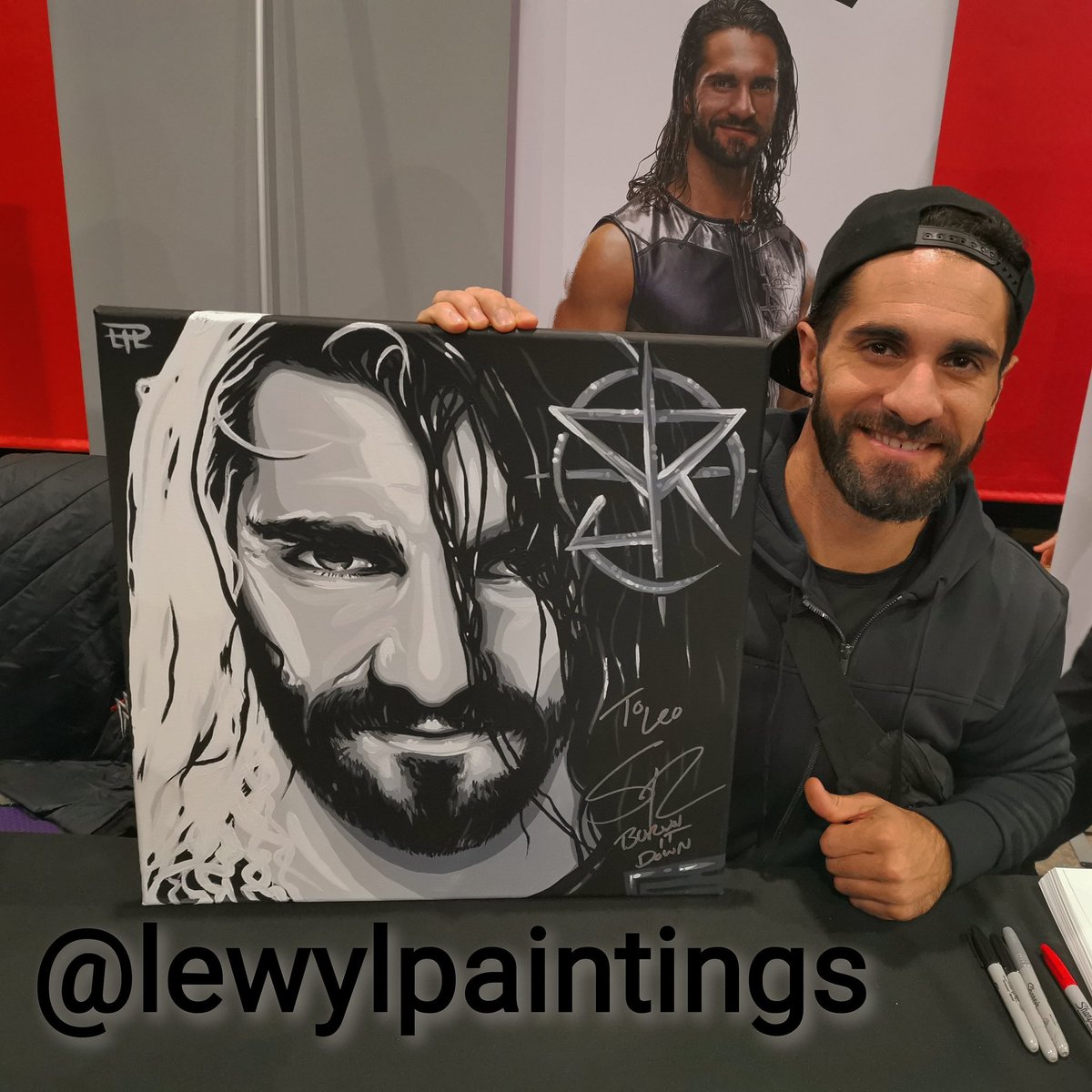 lewylpaintings's tweet photo. 🔥🔥🔥Burn It Down🔥🔥🔥

Seth Rollins with the artwork he loved it and makes a very special present for a lucky boy 👌 @WWERollins #sethrollins #thebeastslayer https://t.co/WVithn2fFc
