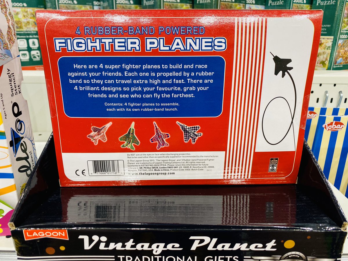 IntuLangleys's tweet image. Our #ToyOfTheDay today is...

Rubber Band Powered Fighter Planes!

These are absolutely FLYING off the shelves!
Get yours now, while stocks last! ✈️

#langleys #christmasshopping #giftideas