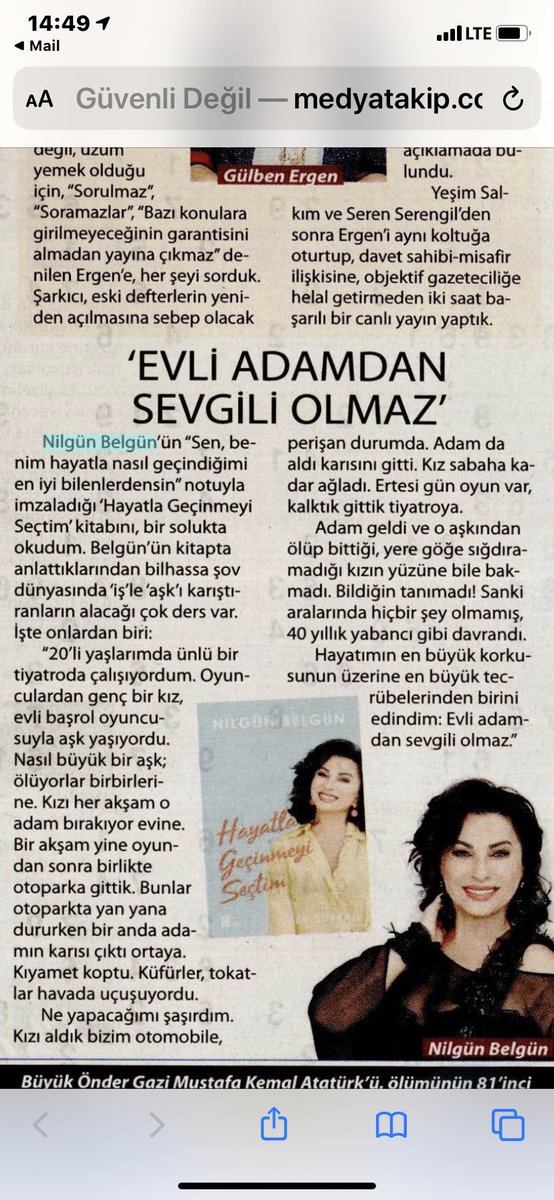 Sevgili @eyuboglualice yazmış bugün kitabımdan alıntı yaparak🙏🤩
#milliyetcadde #hayatlageçinmeyiseçtim 
#kitap