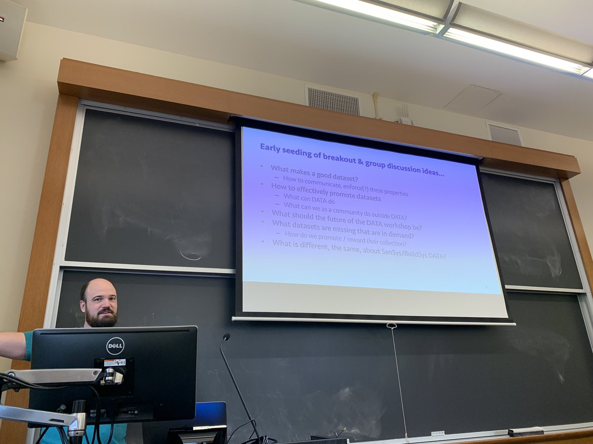 flosalim's tweet photo. ACM SenSys/BuildSys DATA workshop kicked-off by @PatPannuto. Great topics on collecting and learning from datasets. A privilege to co chair this workshop with Shijia Pan, Mikkel Kjaergaard, and Pat. #DATA2019 #SenSys2019 #BuildSys2019 @ABuildsys @sensys_acm #data https://t.co/IyfEgQSejU