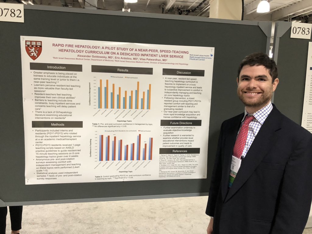 Vilas Patwardhan (@vilas_pat) on Twitter photo Your peers may be your most influential teachers! Congrats to Alex Goldowsky and <a href="/EricArdolino/">Eric Ardolino</a> on their study of near peer teaching of Hepatology on the Medicine wards #LiverMTG19 #MedEd Your peers may be your most influential teachers! Congrats to Alex Goldowsky and <a href="/EricArdolino/">Eric Ardolino</a> on their study of near peer teaching of Hepatology on the Medicine wards #LiverMTG19 #MedEd