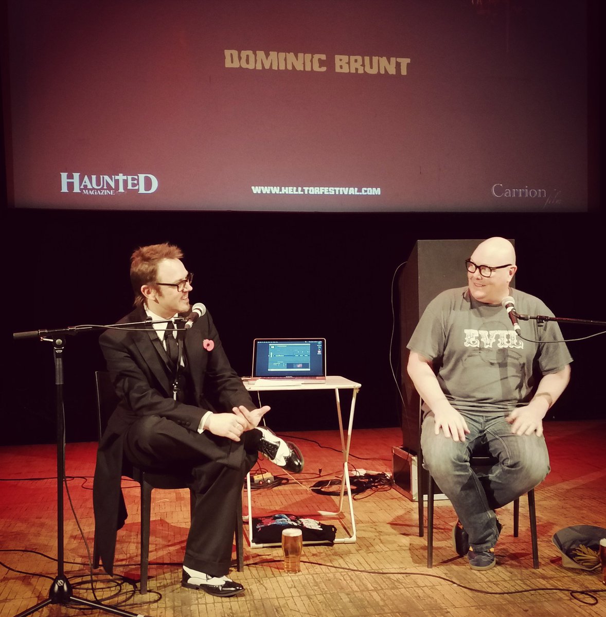 James Downs (@james_al_downs) on Twitter photo After an absolutely fascinating talk on Devon witchcraft history by <a href="/DartmoorGal/">Tracey Norman</a>, next up is <a href="/dominicbrunt/">Dominic Brunt</a> in conversation with <a href="/CarrionScreamin/">Ashley Thorpe</a> about his career in genre film-making <a href="/FilmHell/">Hell Tor Film Festival</a> After an absolutely fascinating talk on Devon witchcraft history by <a href="/DartmoorGal/">Tracey Norman</a>, next up is <a href="/dominicbrunt/">Dominic Brunt</a> in conversation with <a href="/CarrionScreamin/">Ashley Thorpe</a> about his career in genre film-making <a href="/FilmHell/">Hell Tor Film Festival</a>