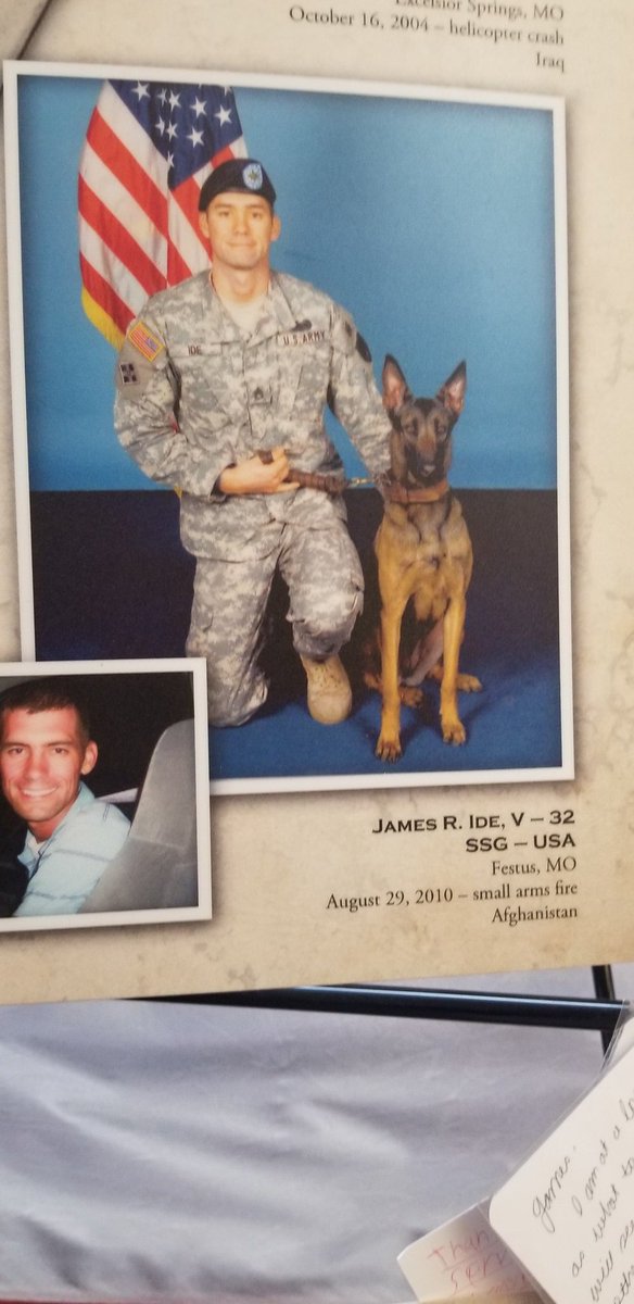 Setting up the Remembering The Fallen from Missouri Wall in our library.  Immediately saw Festus grads, heros, PFC Andy Habsieger and SSG James Ide.  Will be open to the public Tues. And Thur. from 4-8PM <a href="/FestusR6/">Festus R-6 Schools</a> <a href="/FestusR6Supt/">Dr. Ruess</a>