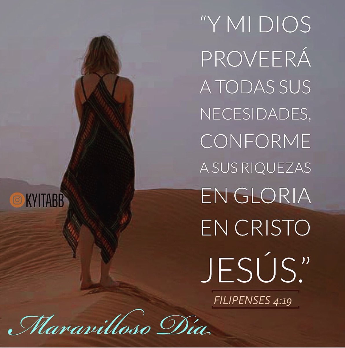claudtiw's tweet photo. “Y mi Dios proveerá a todas sus necesidades, conforme a sus riquezas en gloria en Cristo Jesús.”
#Filipenses4_19 
#MaravillosoDía 
#KYITABB https://t.co/V6U7b47rhm