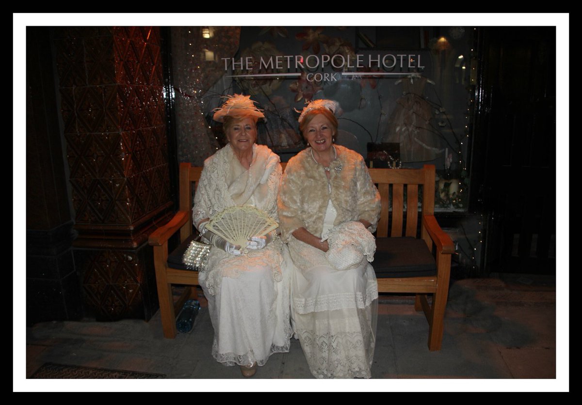 Chilling out after a fabulous night in the Metropole Hotel   At the Cork Chamber 200 Anniversary.