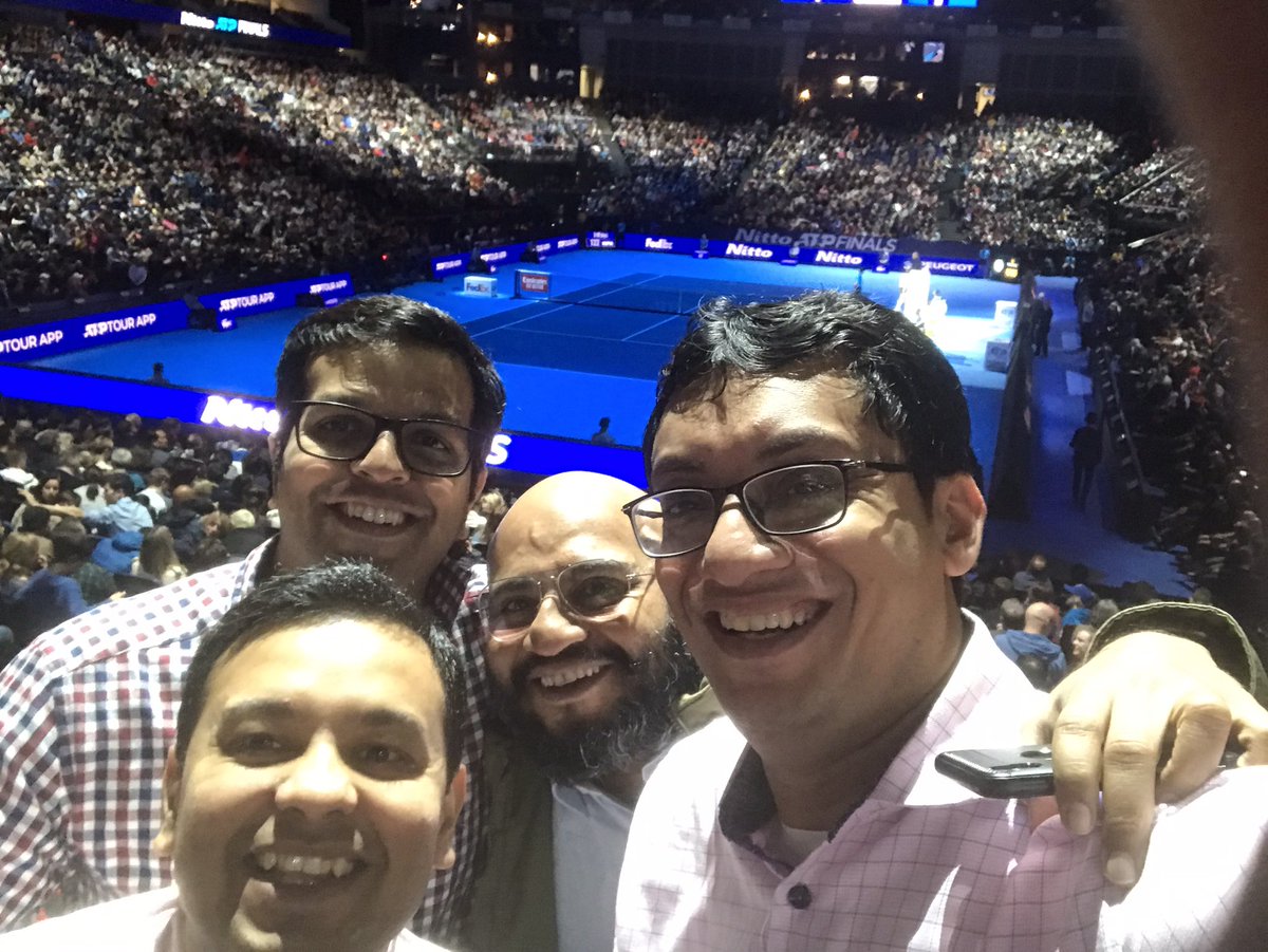 HimsNY's tweet photo. #nittoatp 4 friends, 3 continents, cumulative 17,000 miles to see #DjokovicBerrettini at #o2 stadium London https://t.co/DLvRdEvUqy