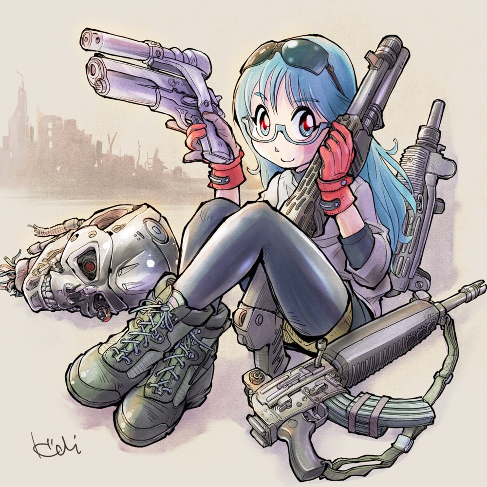 ターミネーター アラモ銃砲店のおっさんのオススメ銃 絵はちょい手直し いい銃の Kiichiのイラスト