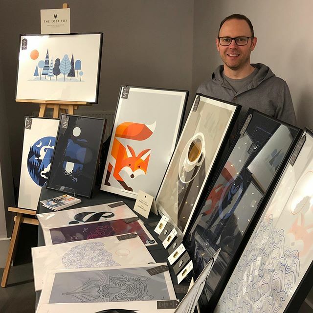 The_LostFox's tweet photo. Day 2 at #LeedsArtMarket over at @the_tetley. There’s still time to come and get an eye full of the crafty goodness. Doors open until 4pm. Of course the bar is open too 😃🍻 https://t.co/pLnRJD1Lb5 https://t.co/A08MnSBcpo