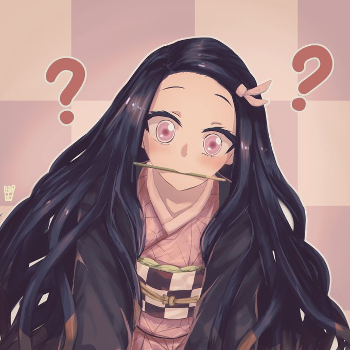 ootato🍟 | Commission OPENさんがTwitterに投稿した竈門禰豆子(鬼滅の刃)のイラスト。
