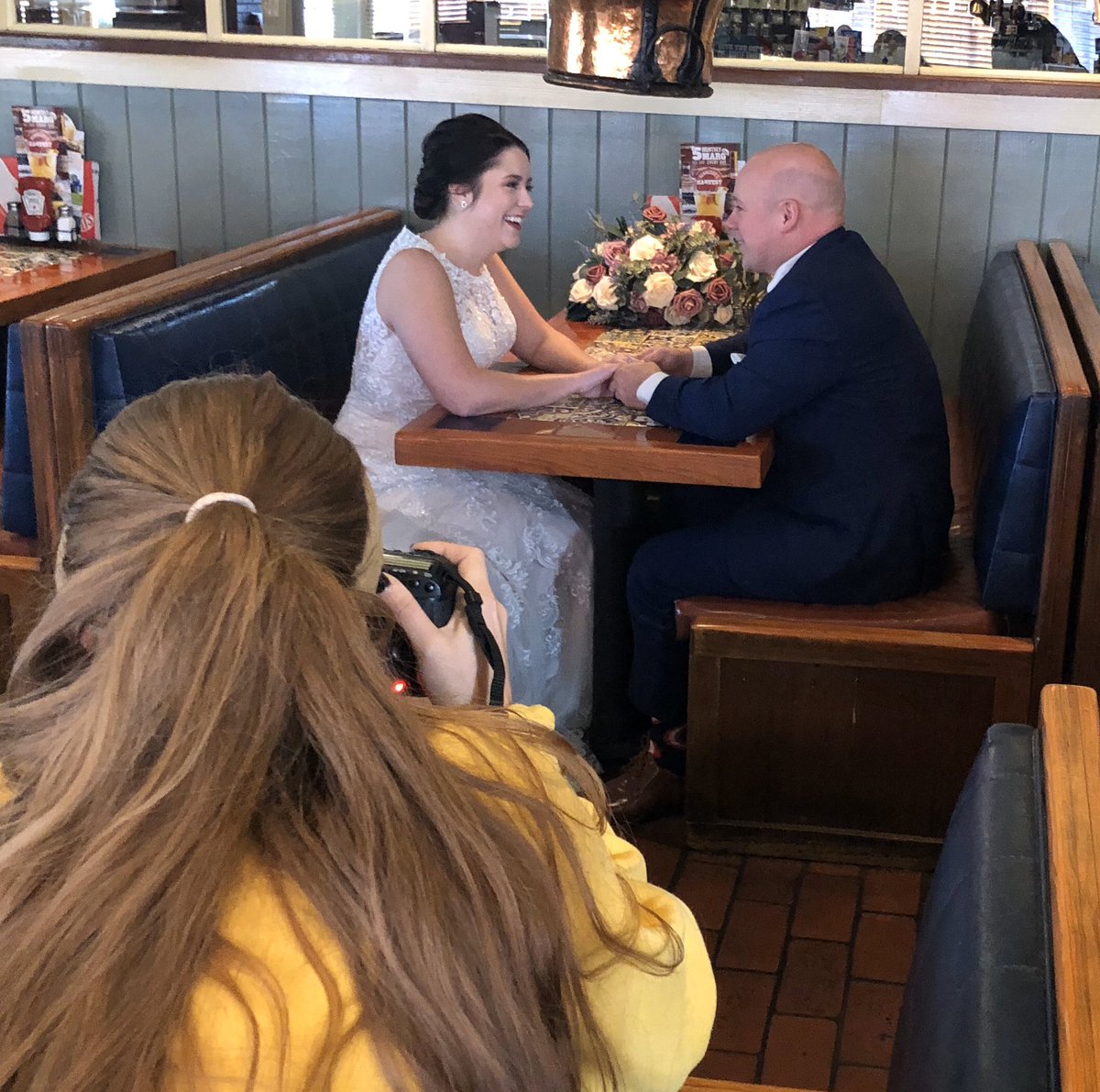 TTodd222's tweet photo. Congratulations to Shelbi and Tim on their special day!! Thank you for letting us be a part of reliving your first date and being your all time favorite restaurant!! #chilislove @DingmanAdam https://t.co/8KnMopimyH