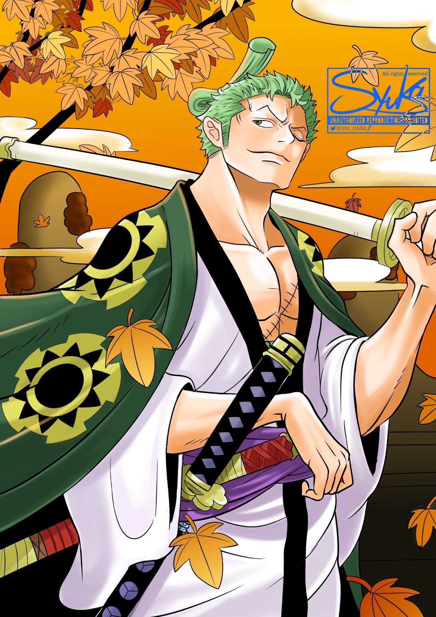 Twitter 上的 ｼｭｳｶ 秀華 ワノ国でも宴して最高の笑顔でいて ロロノア ゾロ生誕祭19 ロロノア ゾロ誕生祭19 T Co Oay3itlezd Twitter